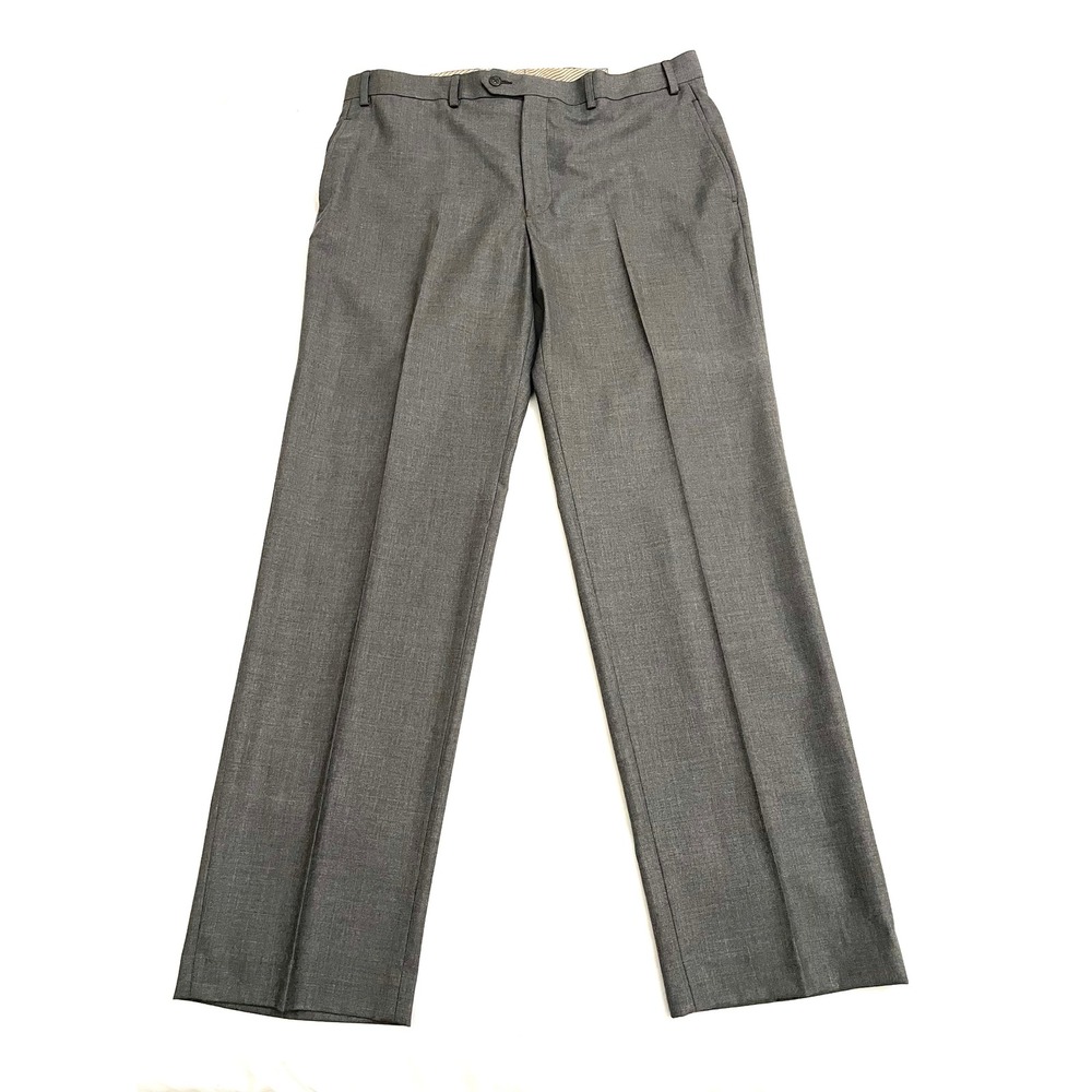 NEW Lauren‎ Ralph Lauren Pleated Dress Pants 36x32 Heather Gray